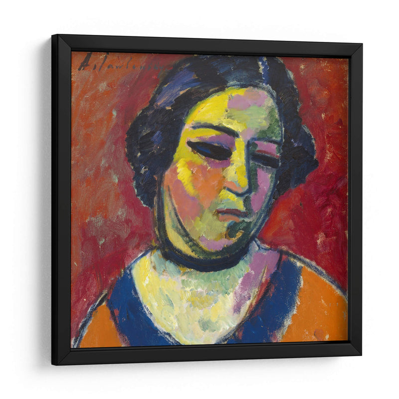 Retrato de una mujer - Alexej von Jawlensky | Cuadro decorativo de Canvas Lab