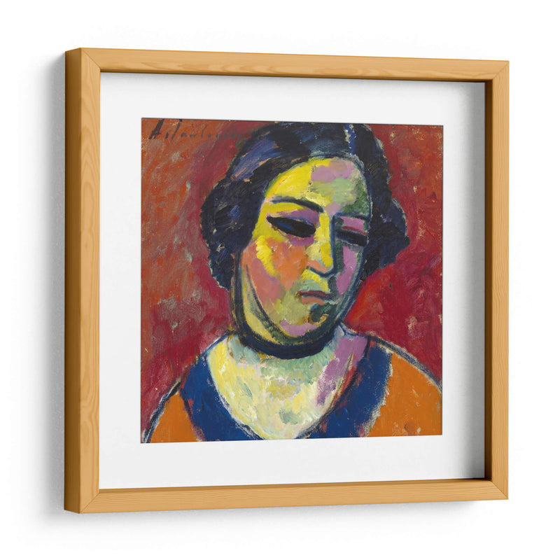 Retrato de una mujer - Alexej von Jawlensky | Cuadro decorativo de Canvas Lab