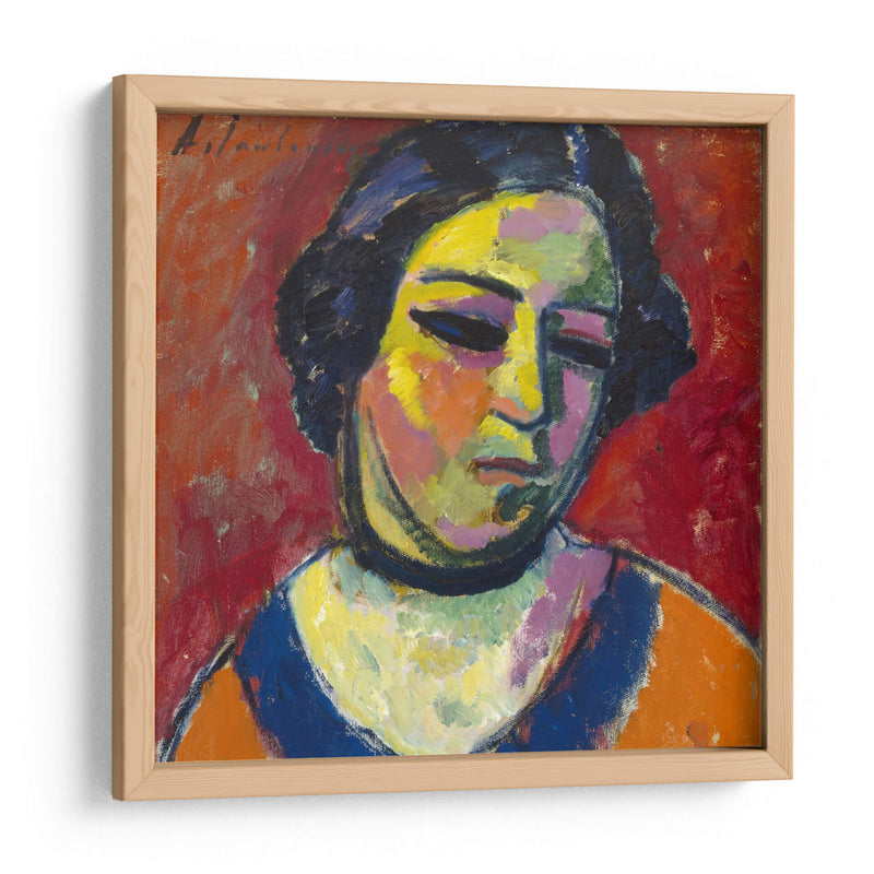 Retrato de una mujer - Alexej von Jawlensky | Cuadro decorativo de Canvas Lab