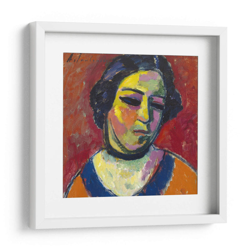 Retrato de una mujer - Alexej von Jawlensky | Cuadro decorativo de Canvas Lab