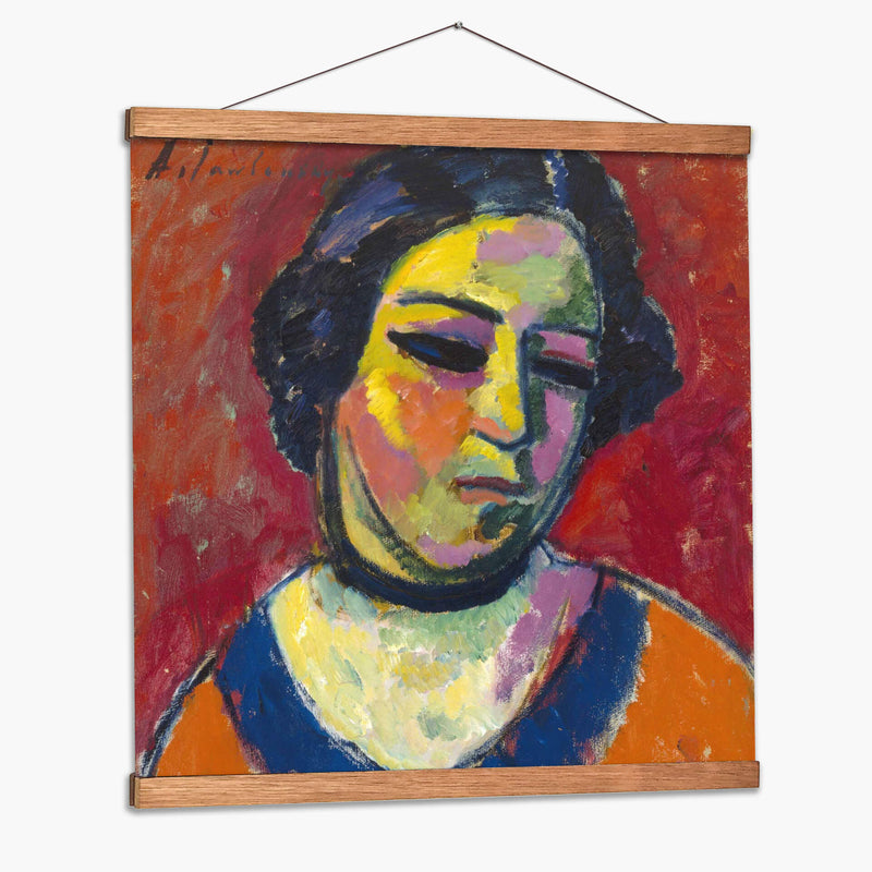 Retrato de una mujer - Alexej von Jawlensky | Cuadro decorativo de Canvas Lab