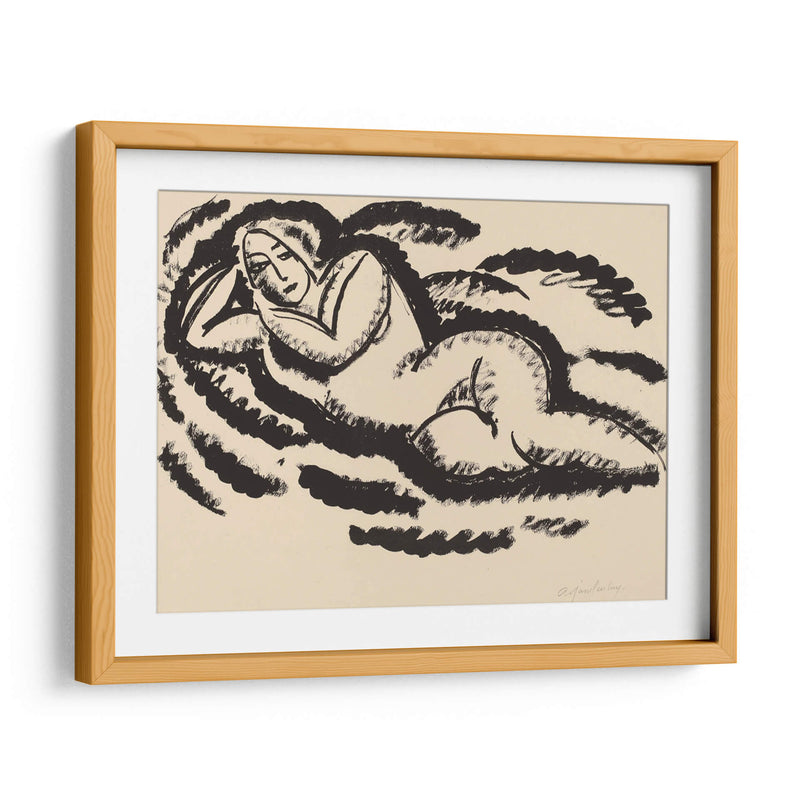 Desnudo reclinado - Alexej von Jawlensky | Cuadro decorativo de Canvas Lab