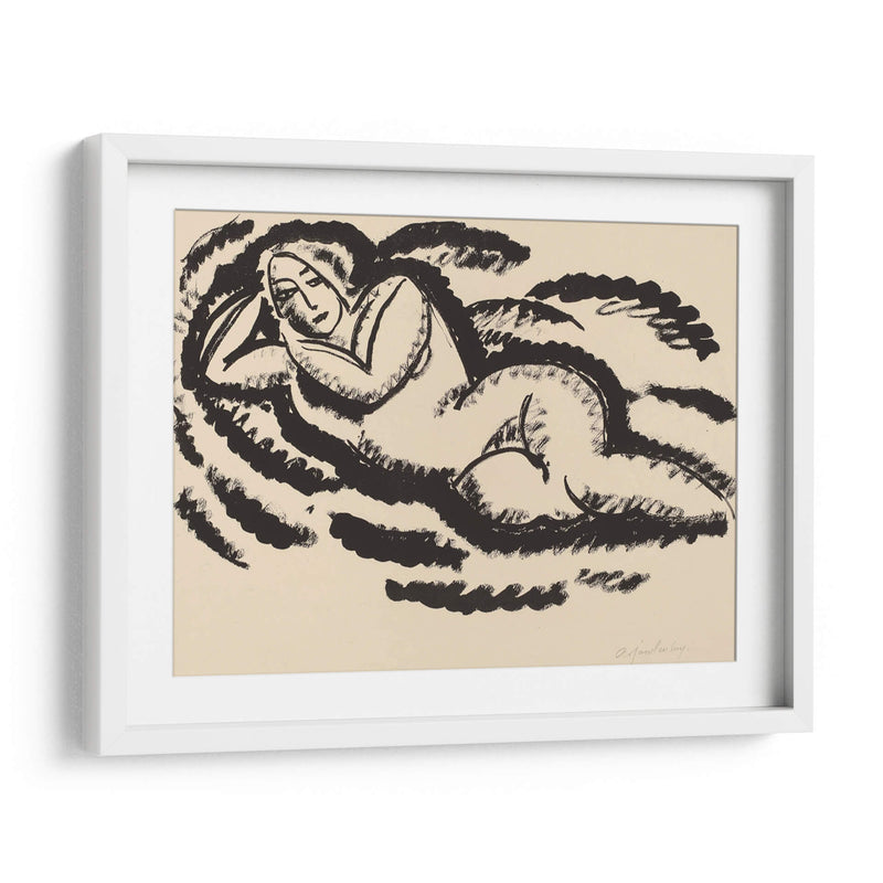 Desnudo reclinado - Alexej von Jawlensky | Cuadro decorativo de Canvas Lab