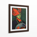Schokko con sombrero rojo - Alexej von Jawlensky | Cuadro decorativo de Canvas Lab