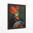 Schokko con sombrero rojo - Alexej von Jawlensky | Cuadro decorativo de Canvas Lab