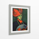 Schokko con sombrero rojo - Alexej von Jawlensky | Cuadro decorativo de Canvas Lab