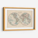 Johnstons World En Hemisferios - Johnston | Cuadro decorativo de Canvas Lab