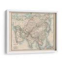Mapa De Johnstons De Asia - Johnston | Cuadro decorativo de Canvas Lab