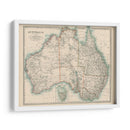 Mapa De Johnstons De Australia - Johnston | Cuadro decorativo de Canvas Lab