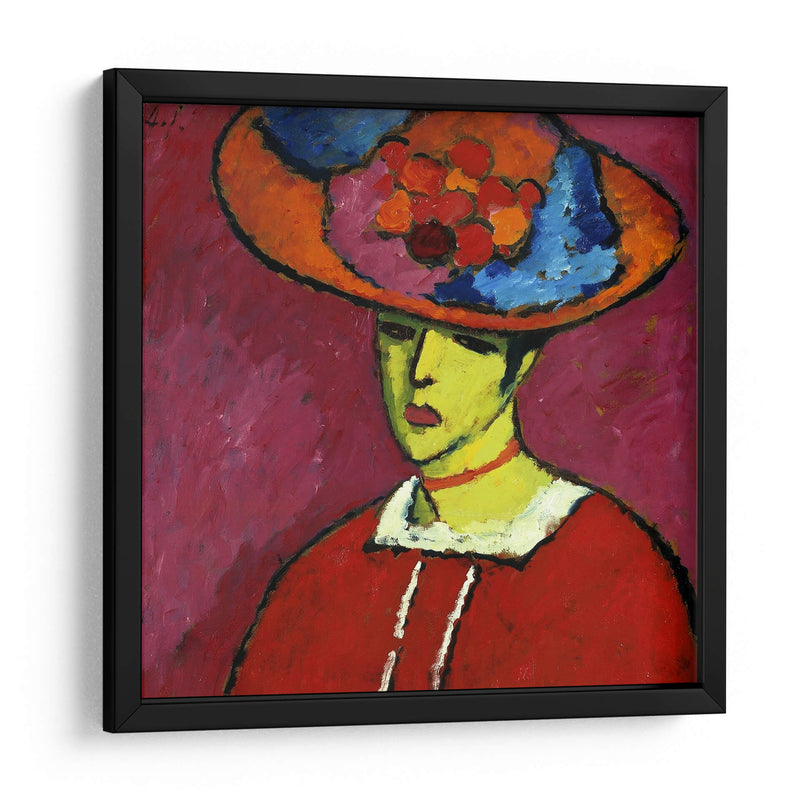 Schokko con sombrero de ala ancha - Alexej von Jawlensky | Cuadro decorativo de Canvas Lab