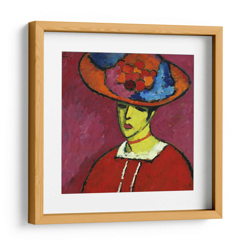 Schokko con sombrero de ala ancha - Alexej von Jawlensky | Cuadro decorativo de Canvas Lab