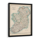 Mapa De Johnstons De Irlanda - Johnston | Cuadro decorativo de Canvas Lab