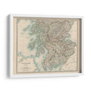 Mapa De Johnstons De Escocia - Johnston | Cuadro decorativo de Canvas Lab