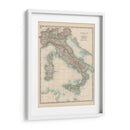 Mapa De Johnstons De Italia - Johnston | Cuadro decorativo de Canvas Lab
