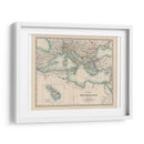 Mapa De Johnstons Del Mediterráneo - Johnston | Cuadro decorativo de Canvas Lab