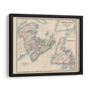 Mapa De Johnstons De Canadá - Johnston | Cuadro decorativo de Canvas Lab