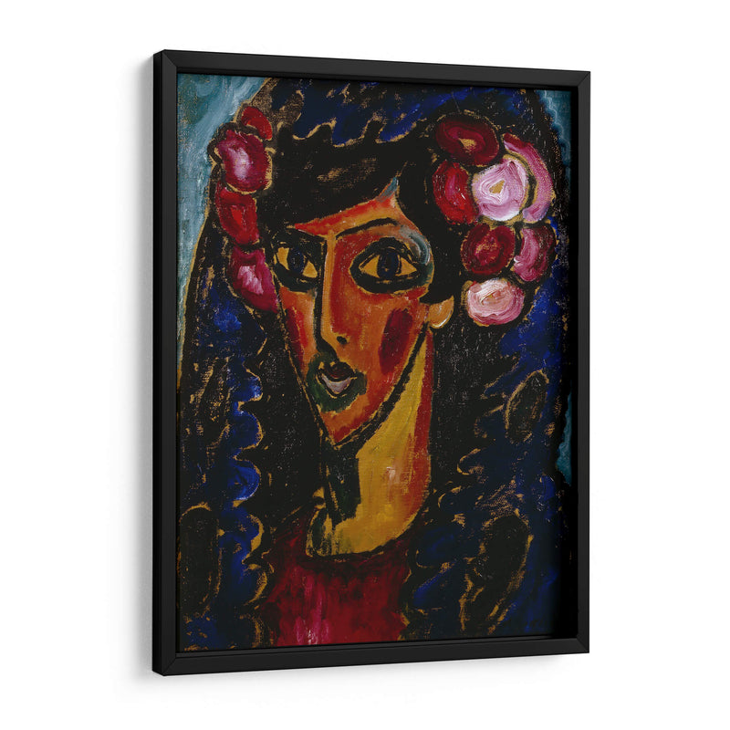 La Mantilla Azul - Alexej von Jawlensky | Cuadro decorativo de Canvas Lab