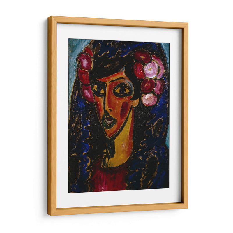 La Mantilla Azul - Alexej von Jawlensky | Cuadro decorativo de Canvas Lab