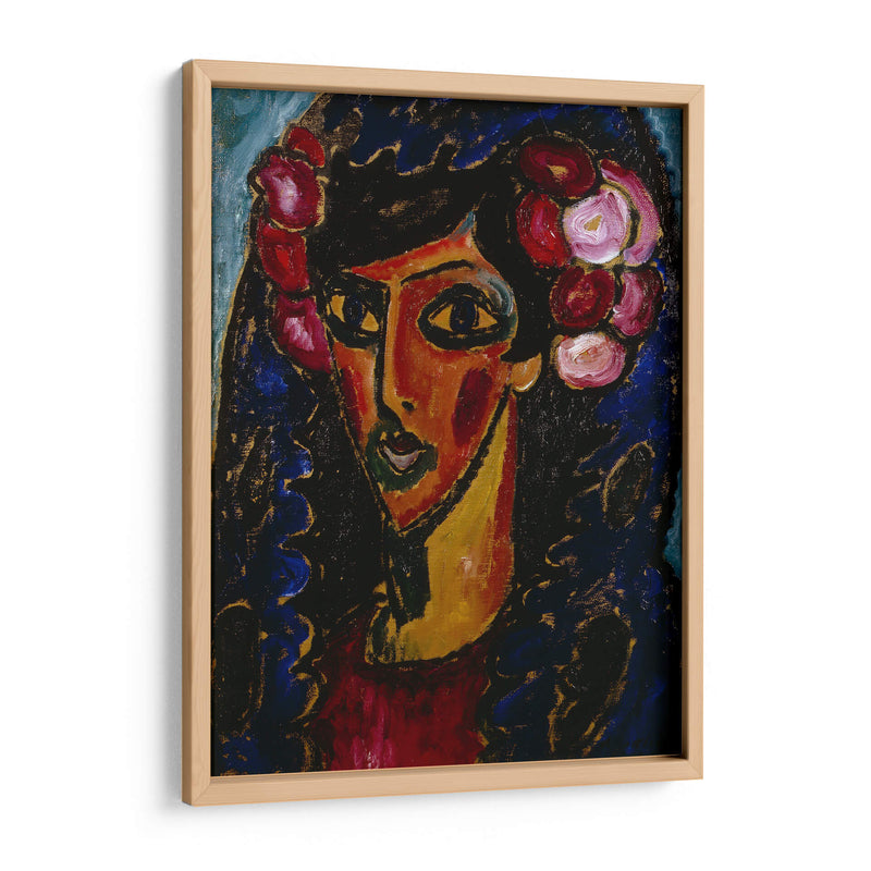 La Mantilla Azul - Alexej von Jawlensky | Cuadro decorativo de Canvas Lab