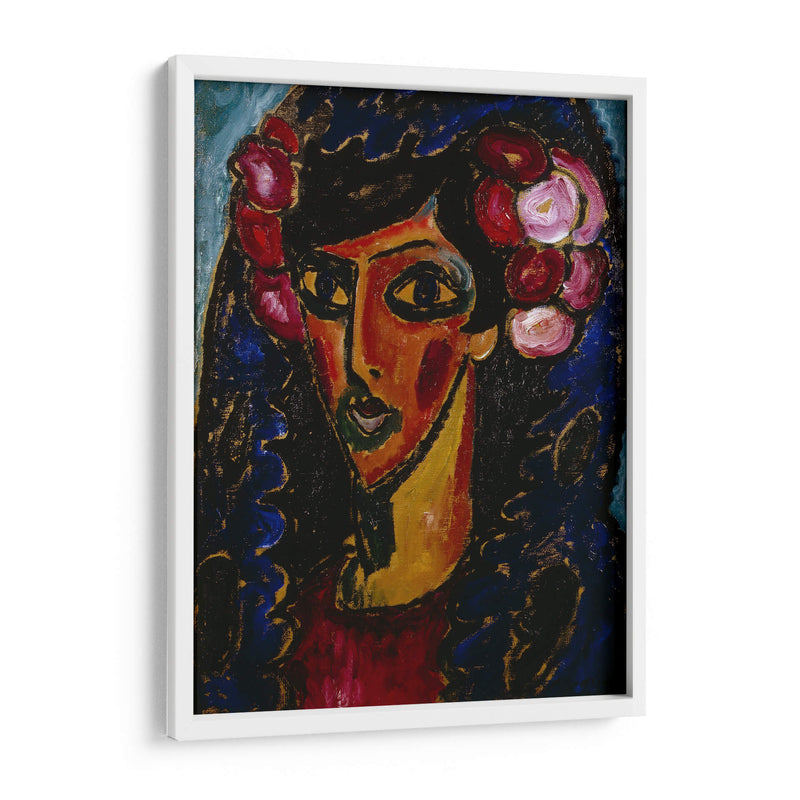 La Mantilla Azul - Alexej von Jawlensky | Cuadro decorativo de Canvas Lab