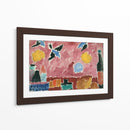 Con papel tapiz rojo con estampado de golondrinas - Alexej von Jawlensky | Cuadro decorativo de Canvas Lab