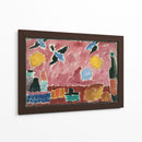 Con papel tapiz rojo con estampado de golondrinas - Alexej von Jawlensky | Cuadro decorativo de Canvas Lab