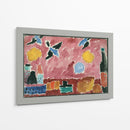 Con papel tapiz rojo con estampado de golondrinas - Alexej von Jawlensky | Cuadro decorativo de Canvas Lab