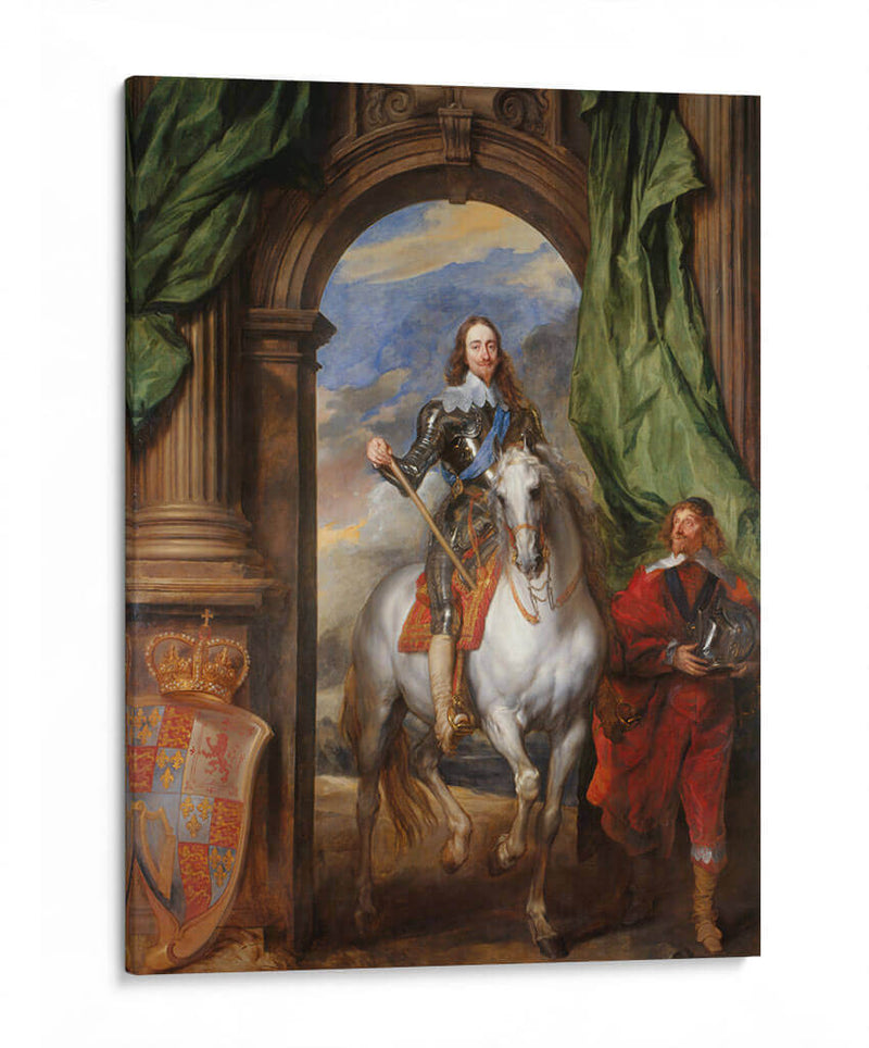 Carlos I con M de san Antonio - Anton van Dyck | Cuadro decorativo de Canvas Lab