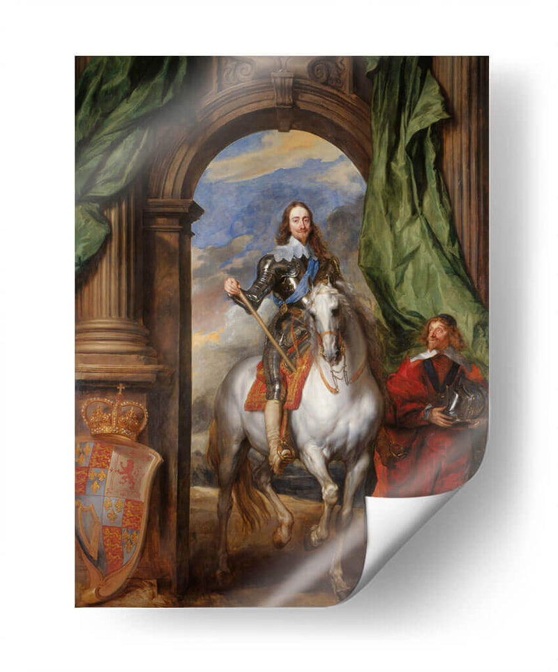 Carlos I con M de san Antonio - Anton van Dyck | Cuadro decorativo de Canvas Lab