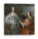Catalina, contesa de Chesterfield y Lucy, contesa de Huntingdon - Anton van Dyck | Cuadro decorativo de Canvas Lab