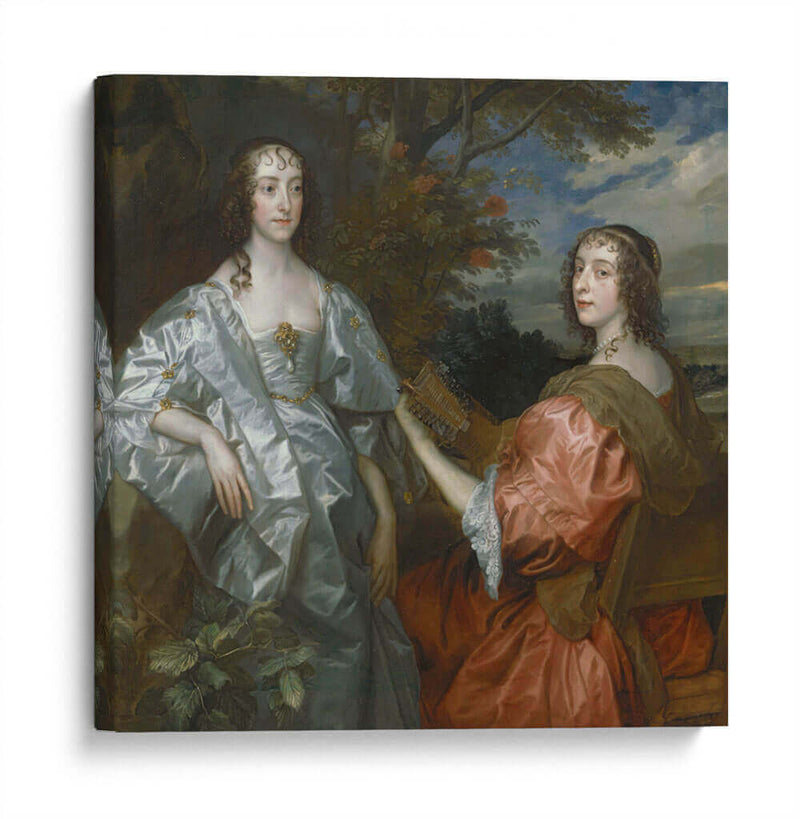 Catalina, contesa de Chesterfield y Lucy, contesa de Huntingdon - Anton van Dyck | Cuadro decorativo de Canvas Lab