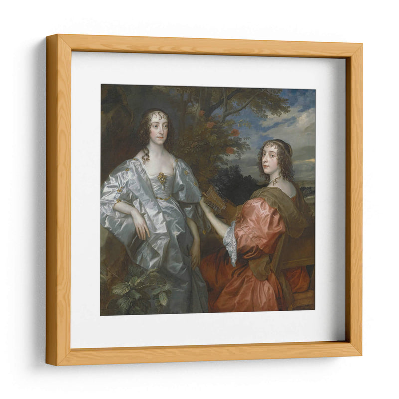 Catalina, contesa de Chesterfield y Lucy, contesa de Huntingdon - Anton van Dyck | Cuadro decorativo de Canvas Lab