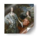 Catalina, contesa de Chesterfield y Lucy, contesa de Huntingdon - Anton van Dyck | Cuadro decorativo de Canvas Lab
