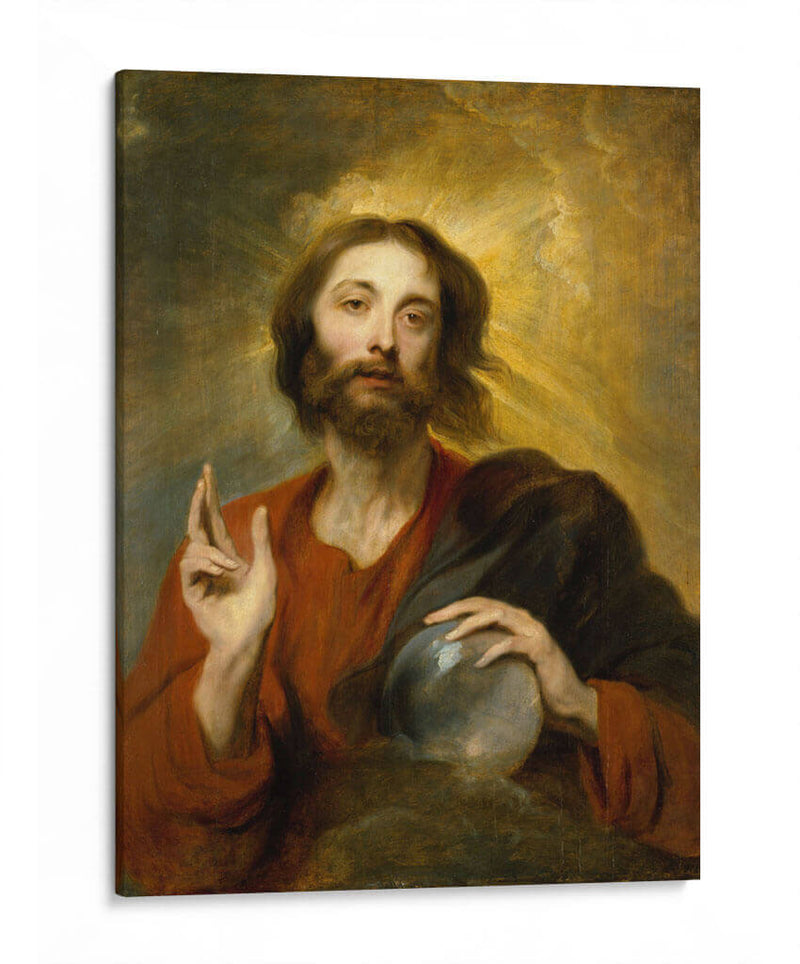 Cristo como Salvator Mundi - Anton van Dyck | Cuadro decorativo de Canvas Lab
