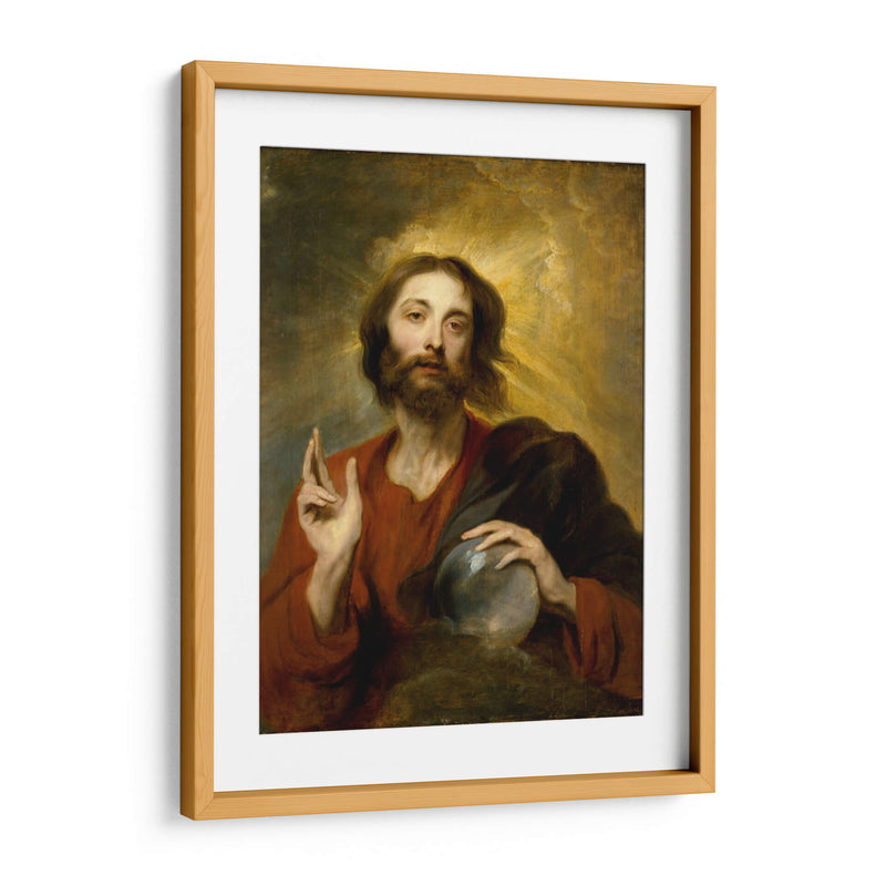 Cristo como Salvator Mundi - Anton van Dyck | Cuadro decorativo de Canvas Lab