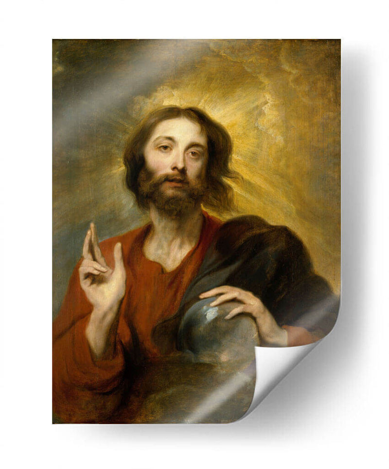 Cristo como Salvator Mundi - Anton van Dyck | Cuadro decorativo de Canvas Lab