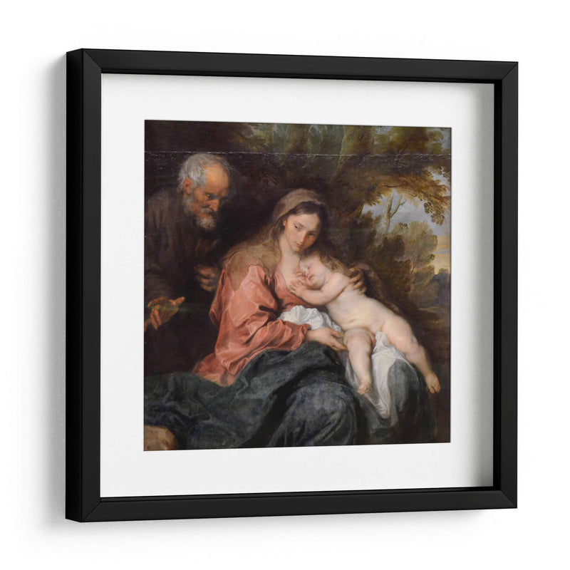 Descanso en la huida a Egipto - Anton van Dyck | Cuadro decorativo de Canvas Lab