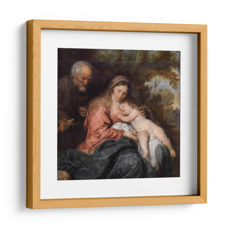 Descanso en la huida a Egipto - Anton van Dyck | Cuadro decorativo de Canvas Lab