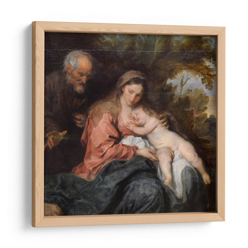 Descanso en la huida a Egipto - Anton van Dyck | Cuadro decorativo de Canvas Lab