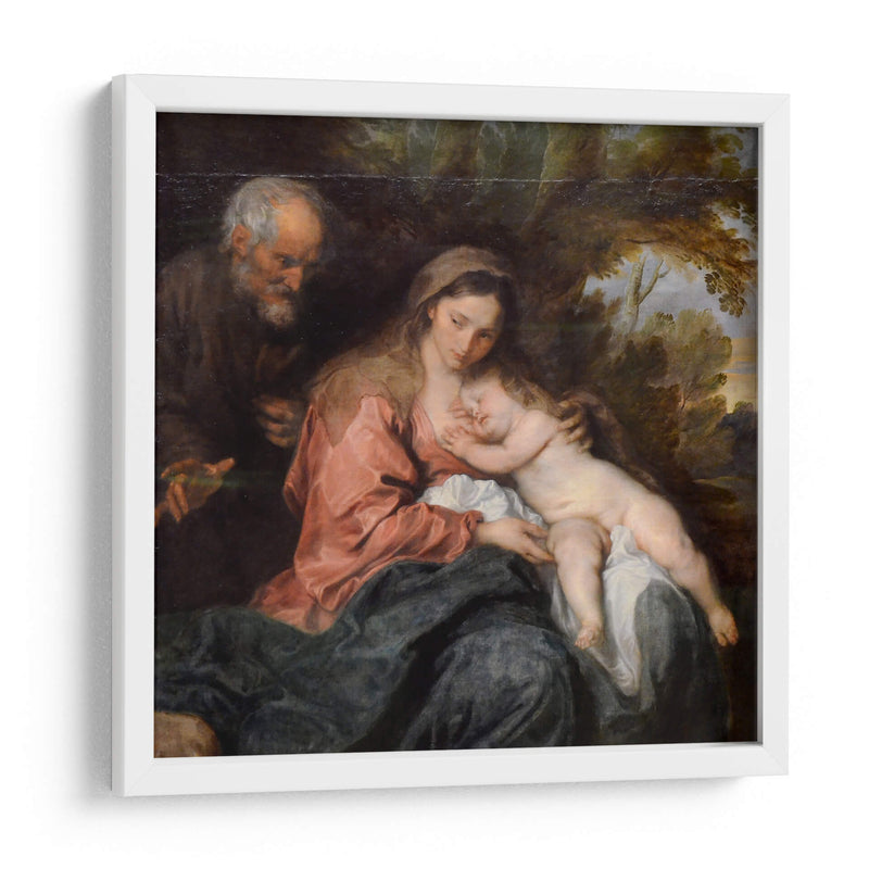 Descanso en la huida a Egipto - Anton van Dyck | Cuadro decorativo de Canvas Lab