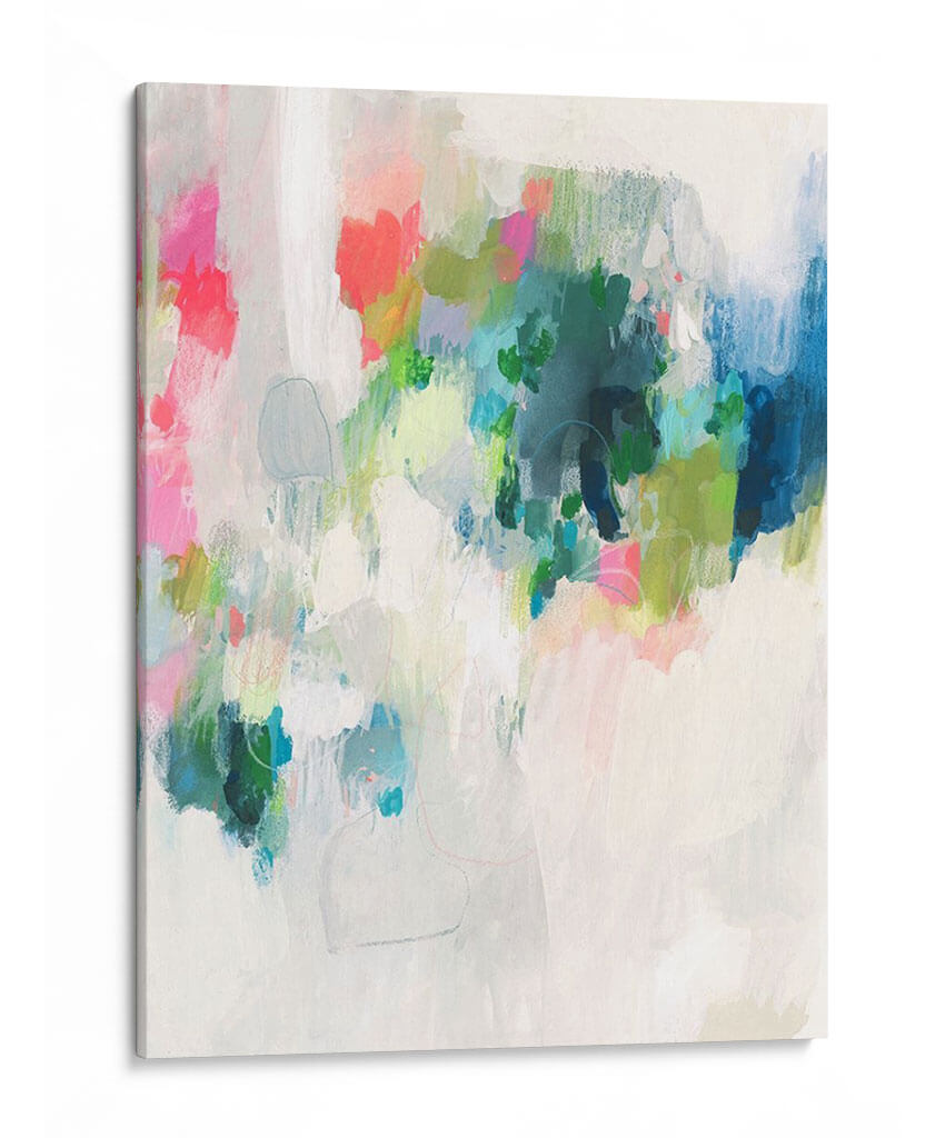 Frambuesa Y Teal I - Victoria Borges | Cuadro decorativo de Canvas Lab