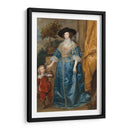 La reina Enriqueta María con sir Jeffrey Hudson y un mono - Anton van Dyck | Cuadro decorativo de Canvas Lab