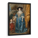 La reina Enriqueta María con sir Jeffrey Hudson y un mono - Anton van Dyck | Cuadro decorativo de Canvas Lab