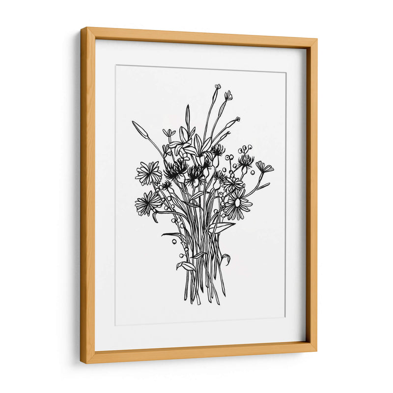 Bouquet Blanco Y Negro I - Emma Scarvey | Cuadro decorativo de Canvas Lab