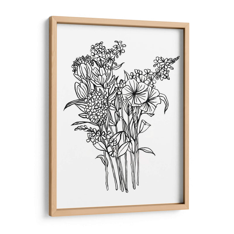 Bouquet En Blanco Y Negro Ii - Emma Scarvey | Cuadro decorativo de Canvas Lab