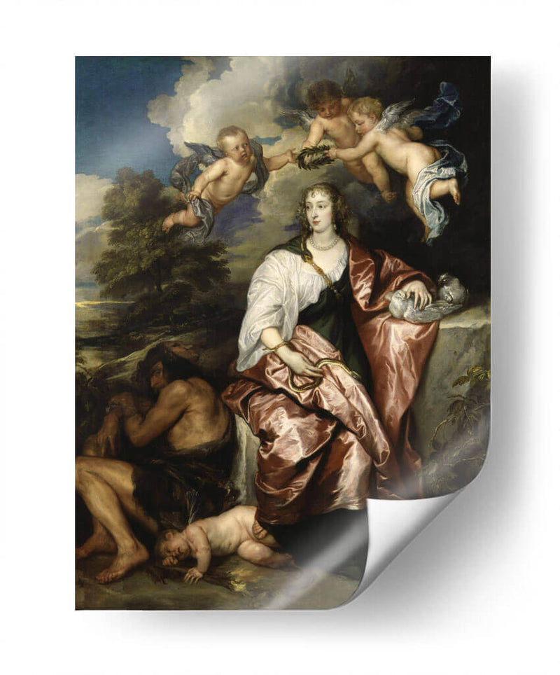 Retrato de Venecia, Lady Digby - Anton van Dyck | Cuadro decorativo de Canvas Lab