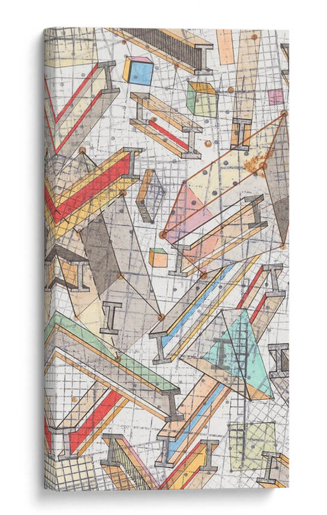 Grid Funky I - Nikki Galapon | Cuadro decorativo de Canvas Lab
