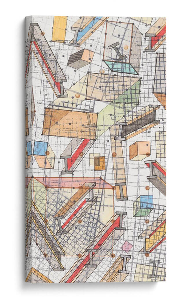 Grid Funky Ii - Nikki Galapon | Cuadro decorativo de Canvas Lab