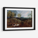 Paisaje al atardecer con un pastor y su rebaño - Anton van Dyck | Cuadro decorativo de Canvas Lab