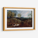 Paisaje al atardecer con un pastor y su rebaño - Anton van Dyck | Cuadro decorativo de Canvas Lab